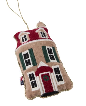 House ecologische fluweelkatoen kersthanger - Multi - Lexington