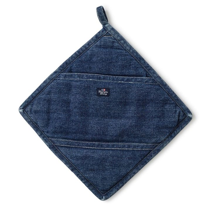 Icons Denim pannenlap - Denimblauw - Lexington