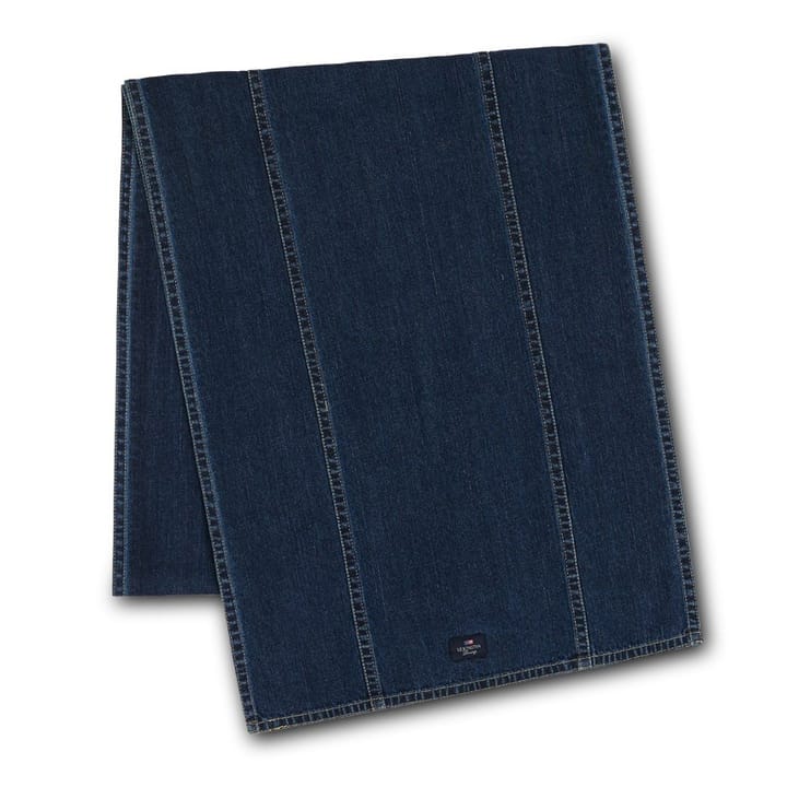 Icons Denim tafelloper 50x150 cm - Denimblauw - Lexington