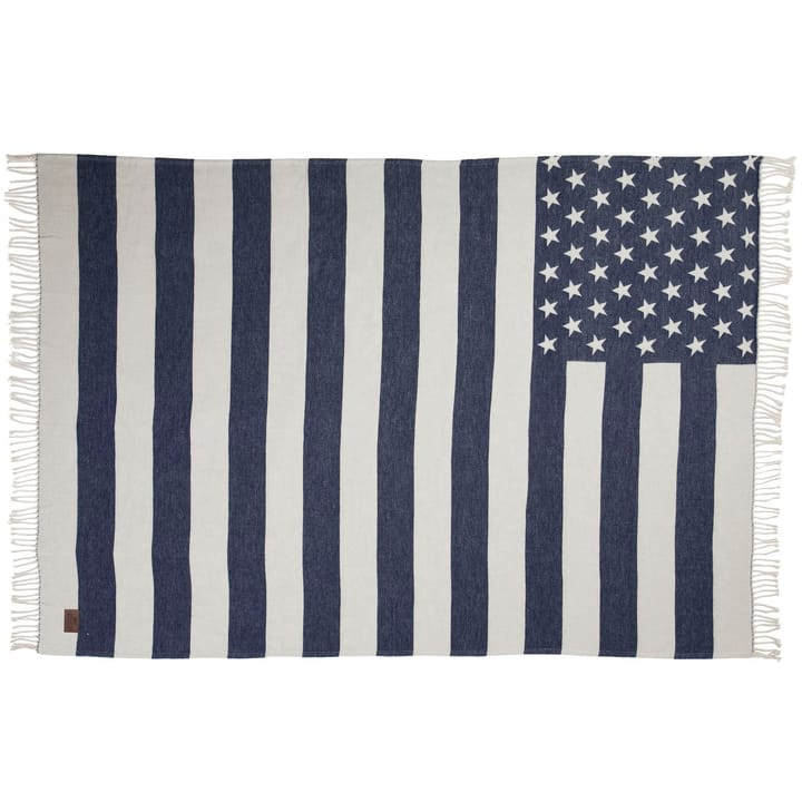 Icons Flag plaid 130x170 cm, White-navy Lexington