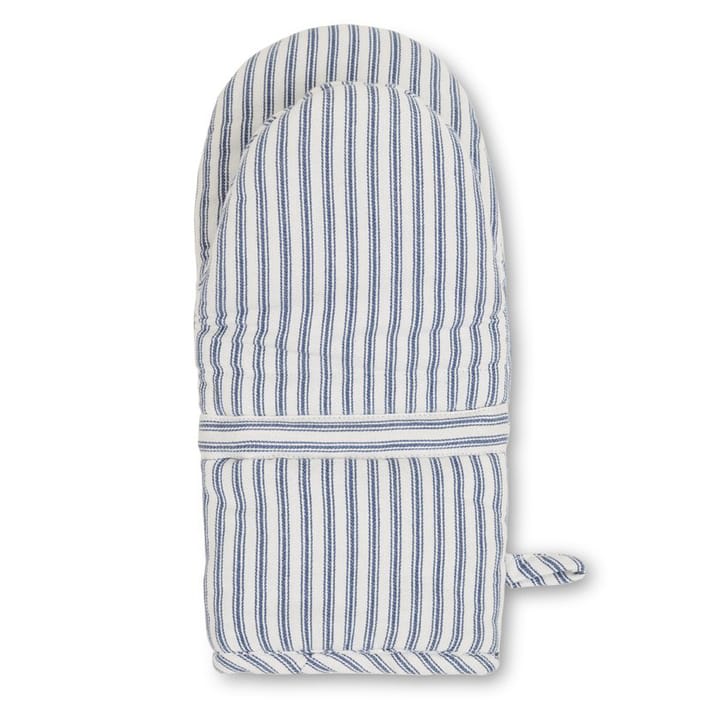 Icons Herringbone Striped ovenwant, Blue-white Lexington
