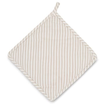 Icons Herringbone Striped pannenlap - Beige-white - Lexington
