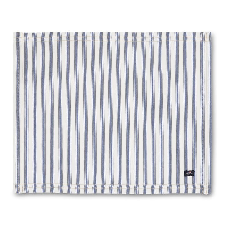 Icons Herringbone Striped placemat 40x50 cm - Blue-white - Lexington