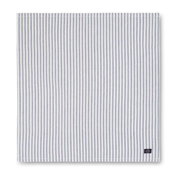 Icons Herringbone Striped servet 50x50 cm - Blue-white - Lexington