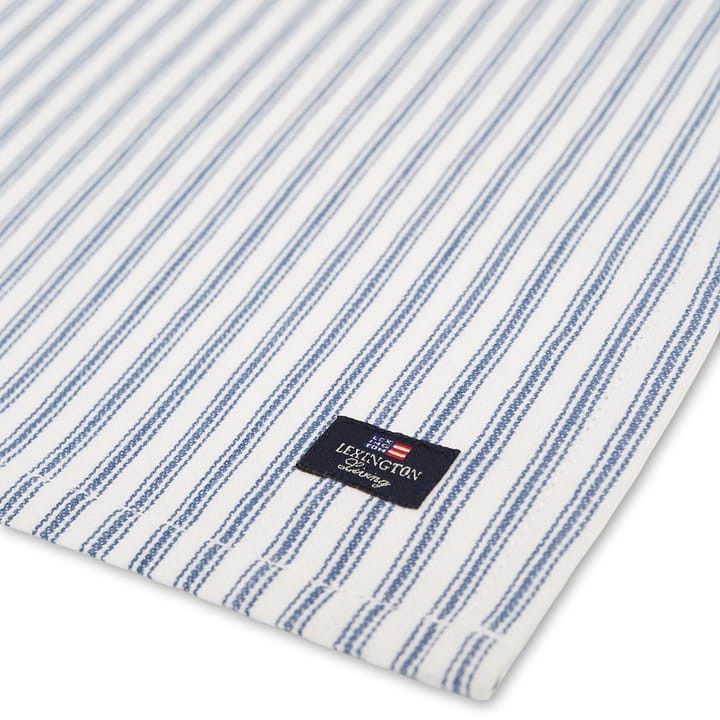 Icons Herringbone Striped servet 50x50 cm, Blue-white Lexington