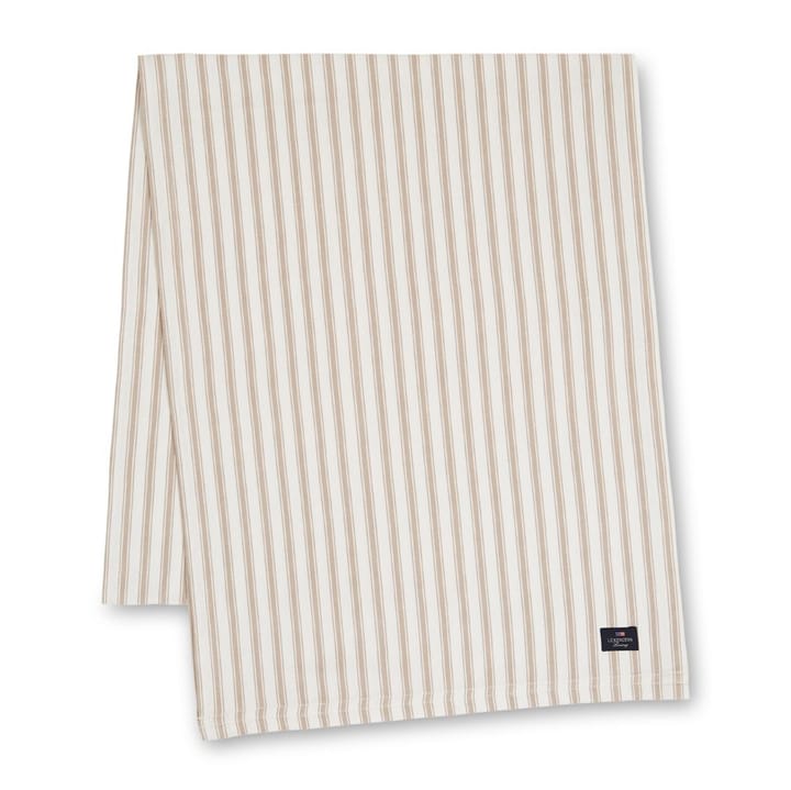 Icons Herringbone Striped tafelloper 50x150 cm, Beige-white Lexington