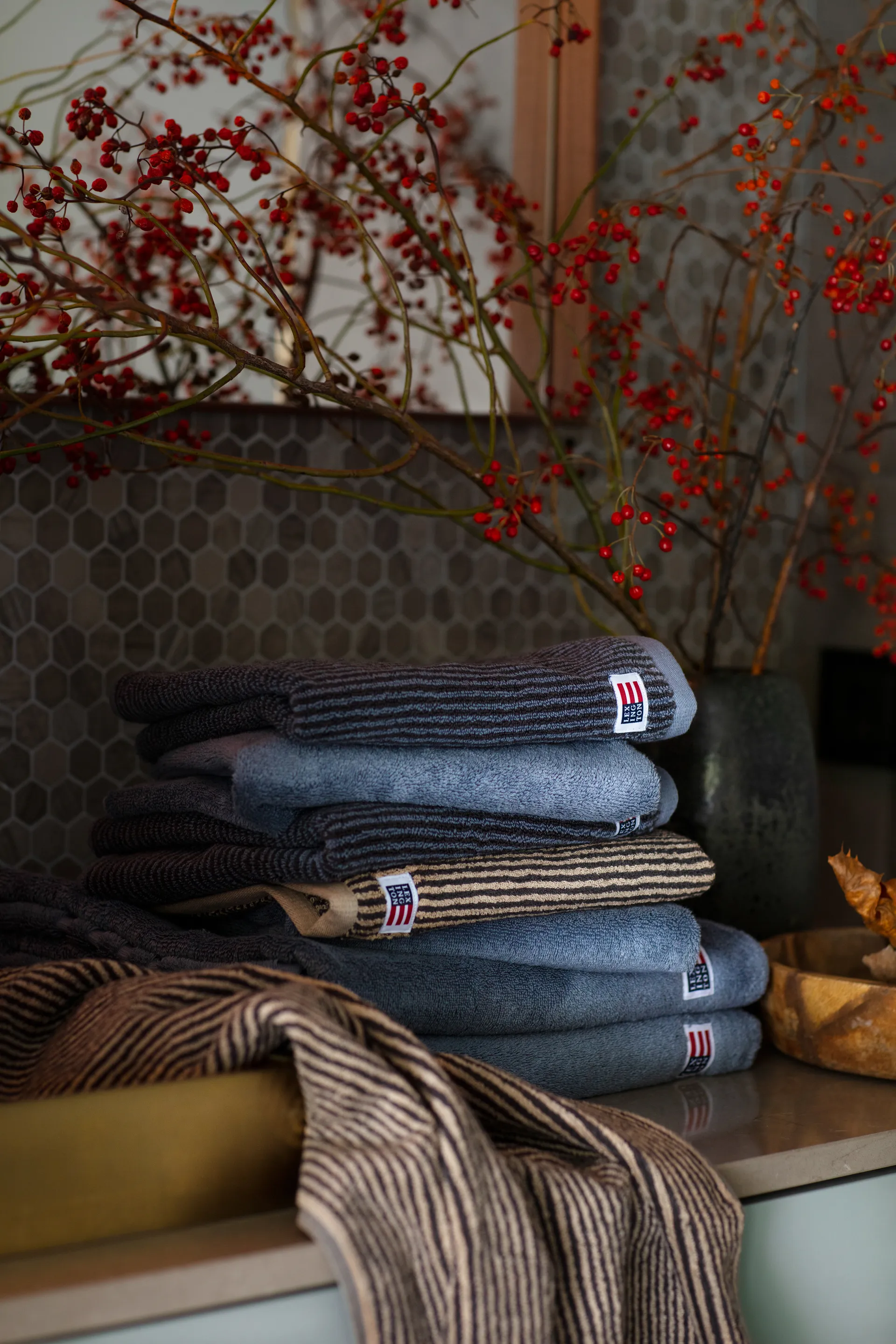 Icons Original badhanddoek 100x150 cm, Steel Blue Lexington