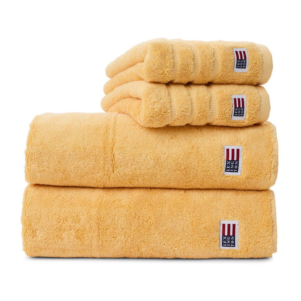 Lexington Icons Original badhanddoek 70x130 cm Sunny yellow