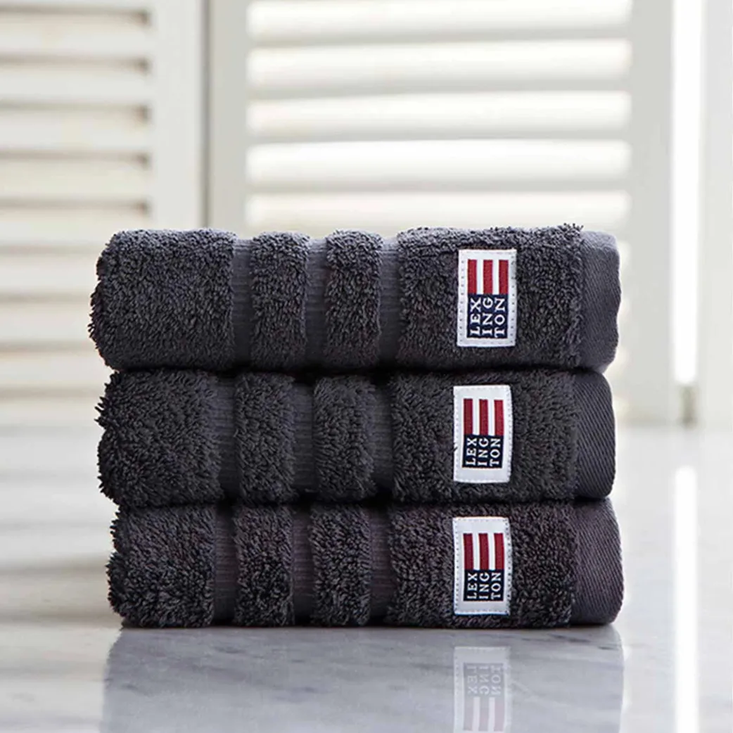 Icons Original handdoek 30x30 cm, Charcoal Lexington