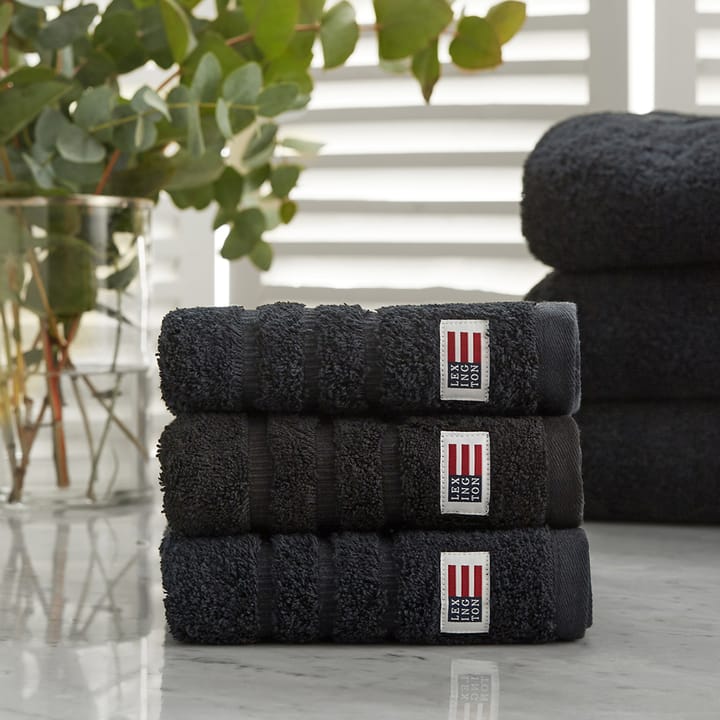Icons Original handdoek 30x50 cm, Black Lexington