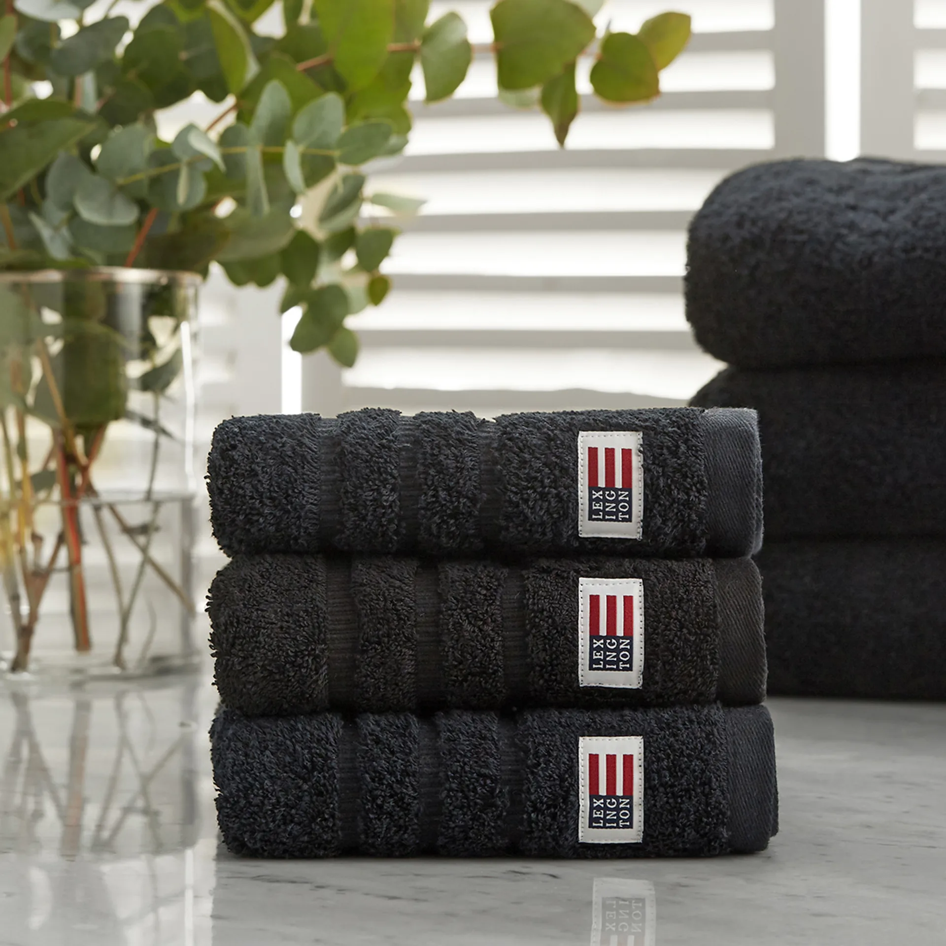 Icons Original handdoek 50x70 cm, Black Lexington