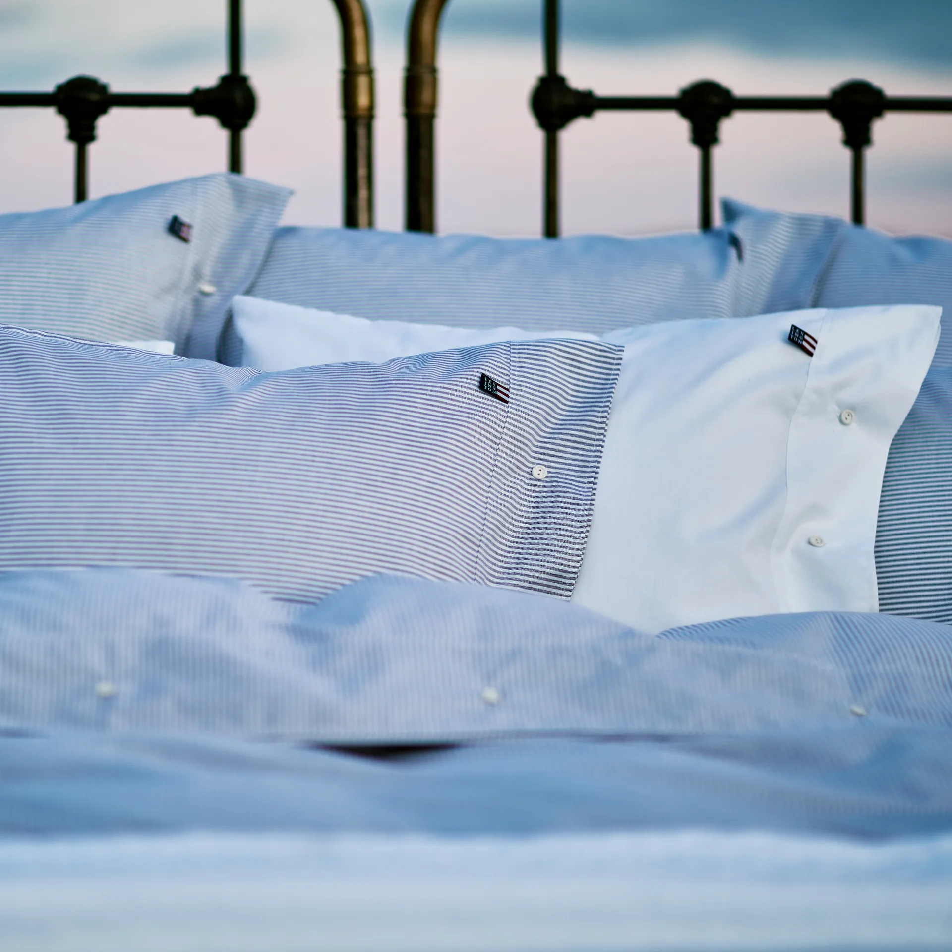 Icons Pin Point kussensloop 50x60 cm, White Lexington