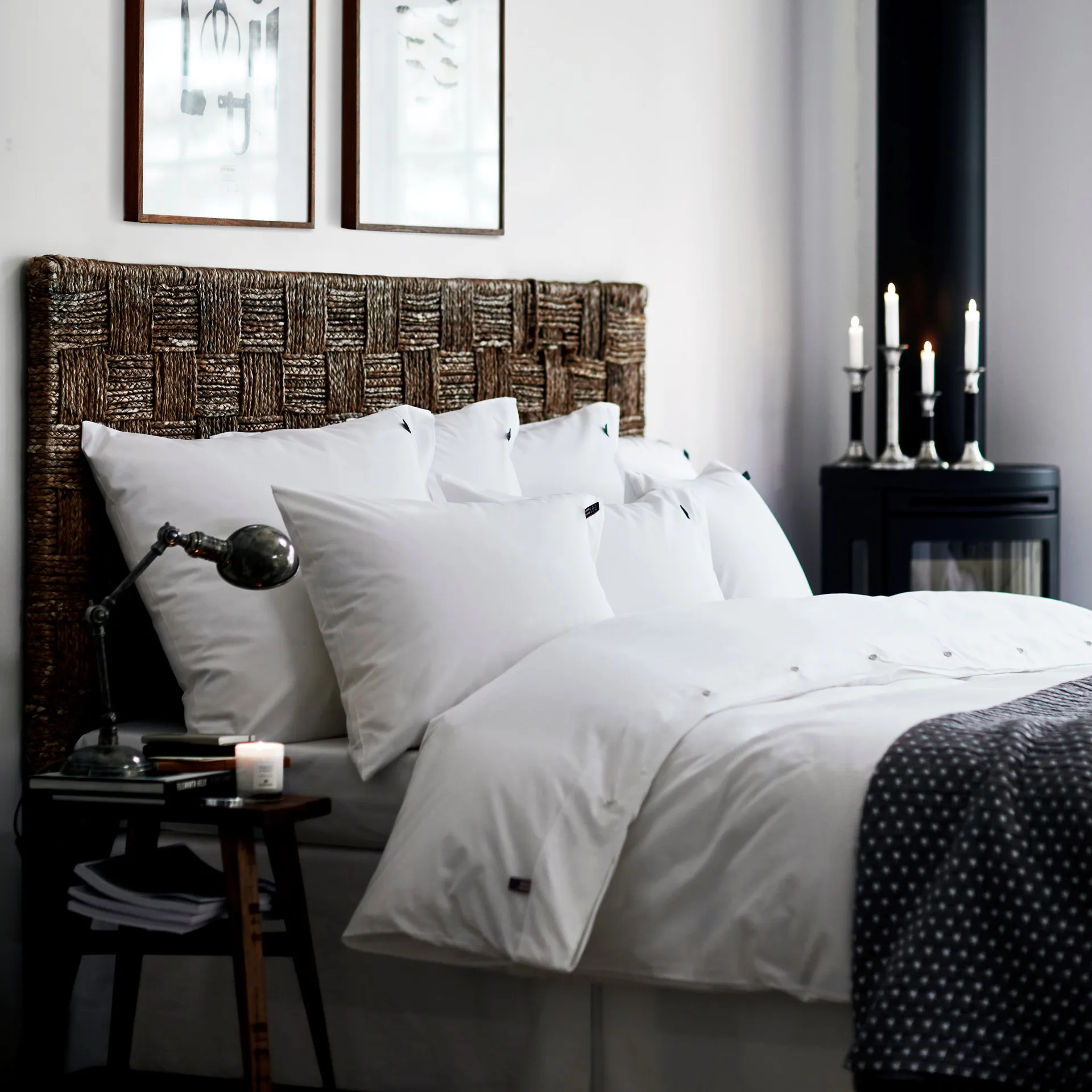 Icons Pin Point kussensloop 50x60 cm, White Lexington