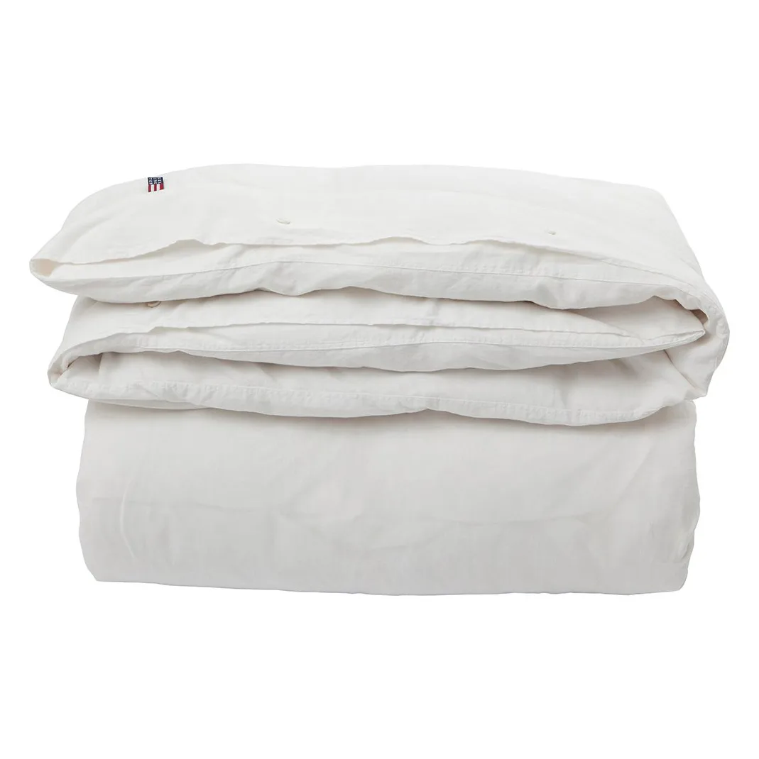 Lexington Icons Poplin dekbedovertrek 220x220 cm White