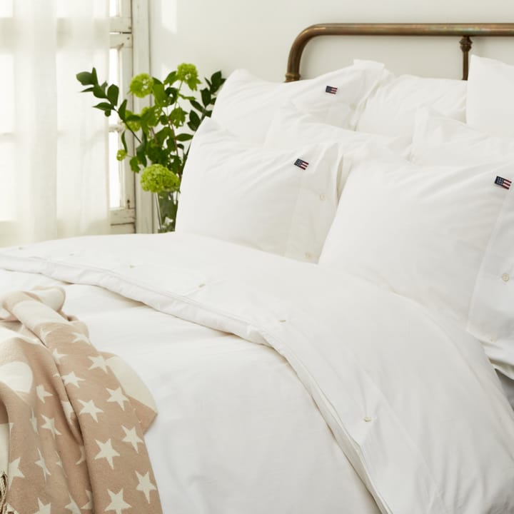 Icons Poplin dekbedovertrek 220x220 cm, White Lexington