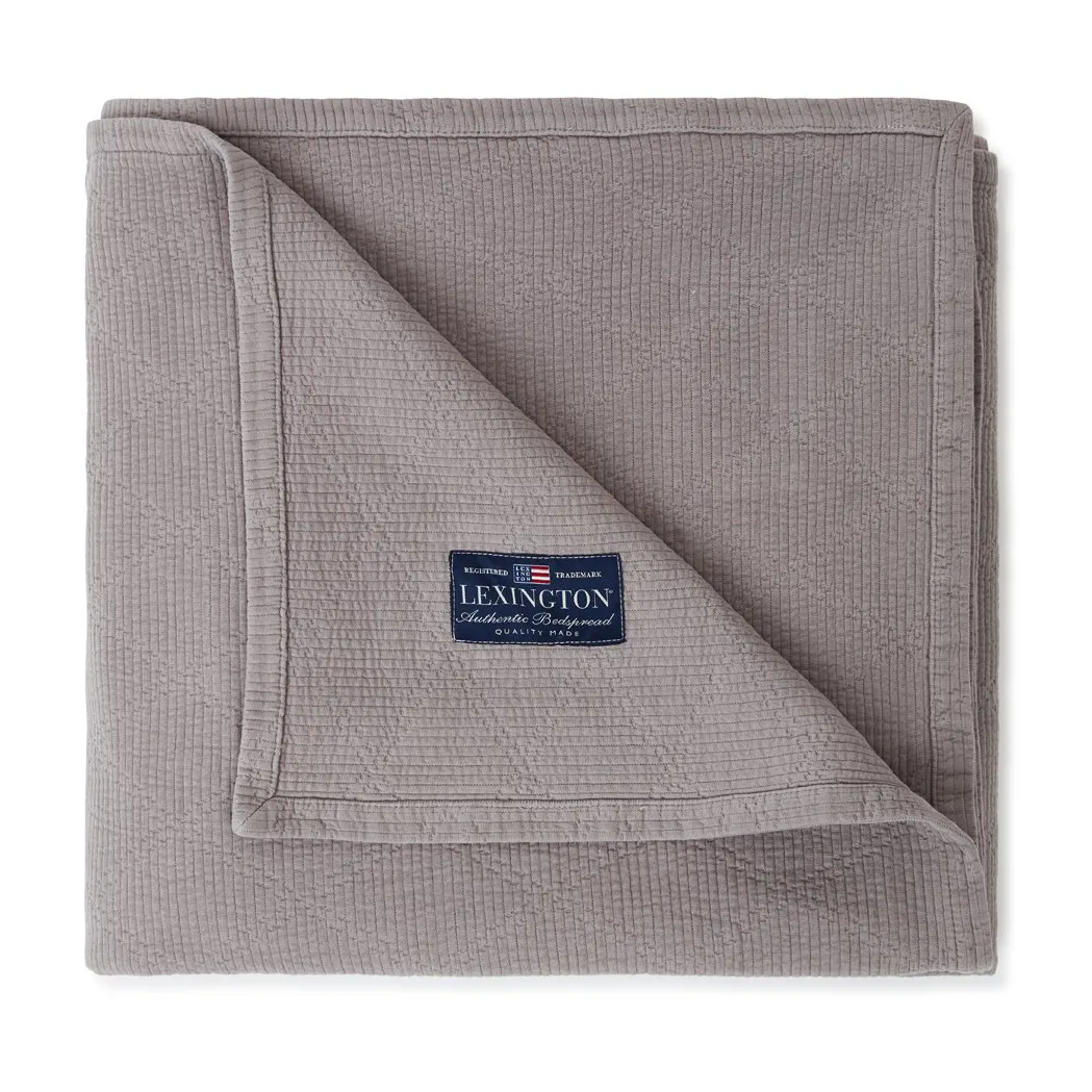 Icons Quilted sprei 240x260 cm, Gray Lexington