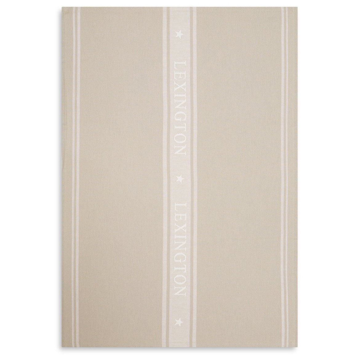 Lexington Icons Star keukenhanddoek 50x70 cm Beige-white