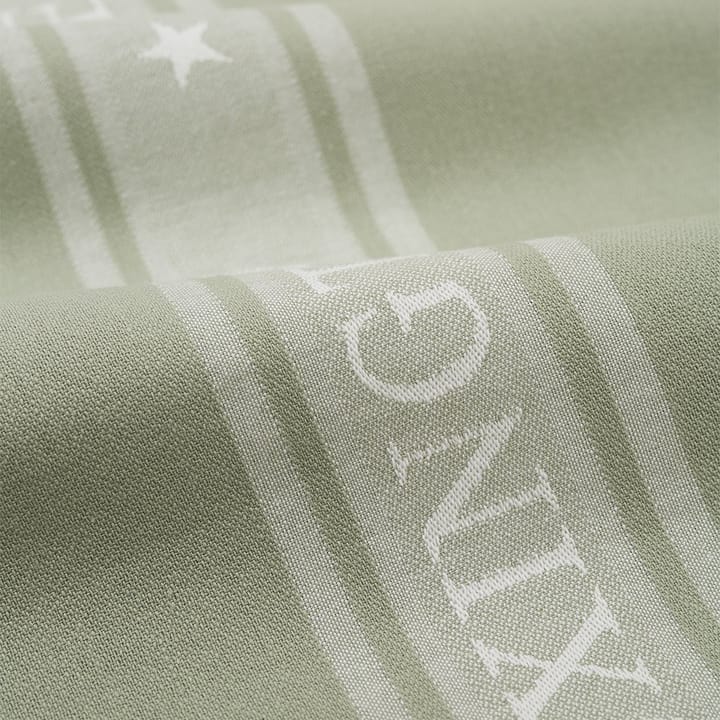 Icons Star keukenhanddoek 50x70 cm, Sage green-white Lexington