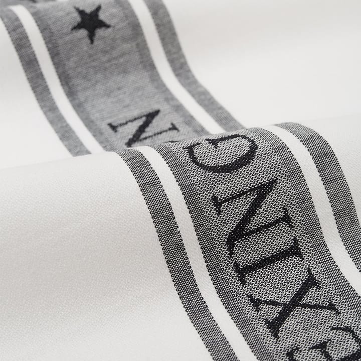 Icons Star keukenhanddoek 50x70 cm, White-black Lexington