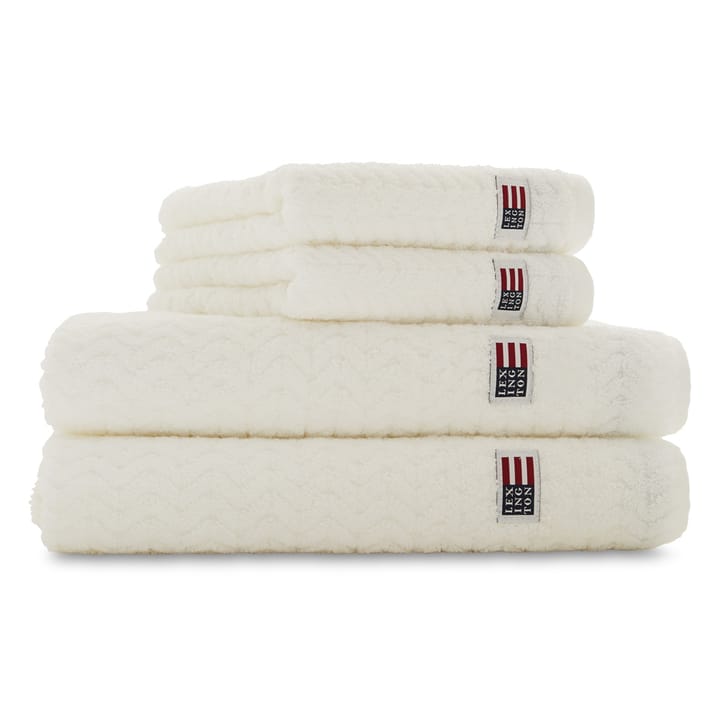 Icons Structured handdoek 50x70 cm - White - Lexington