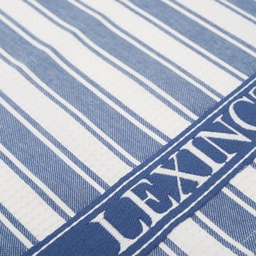 Icons Waffle Striped keukenhanddoek 50x70 cm - Blue-white - Lexington