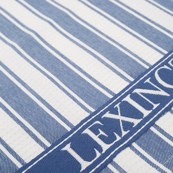 Icons Waffle Striped keukenhanddoek 50x70 cm, Blue-white Lexington