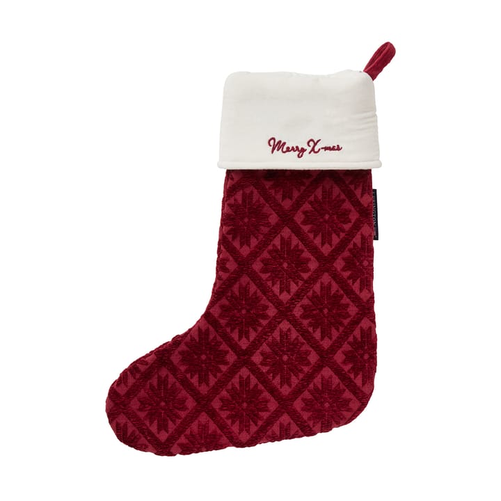Jacquard ecologische katoen/viscose kerstkous - Red - Lexington