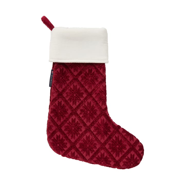 Jacquard ecologische katoen/viscose kerstkous, Red Lexington