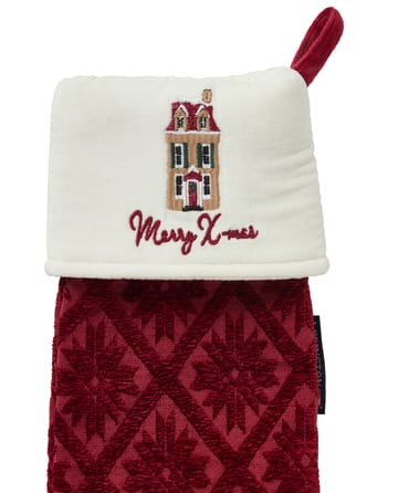 Jacquard ecologische katoen/viscose kerstkous - Red - Lexington