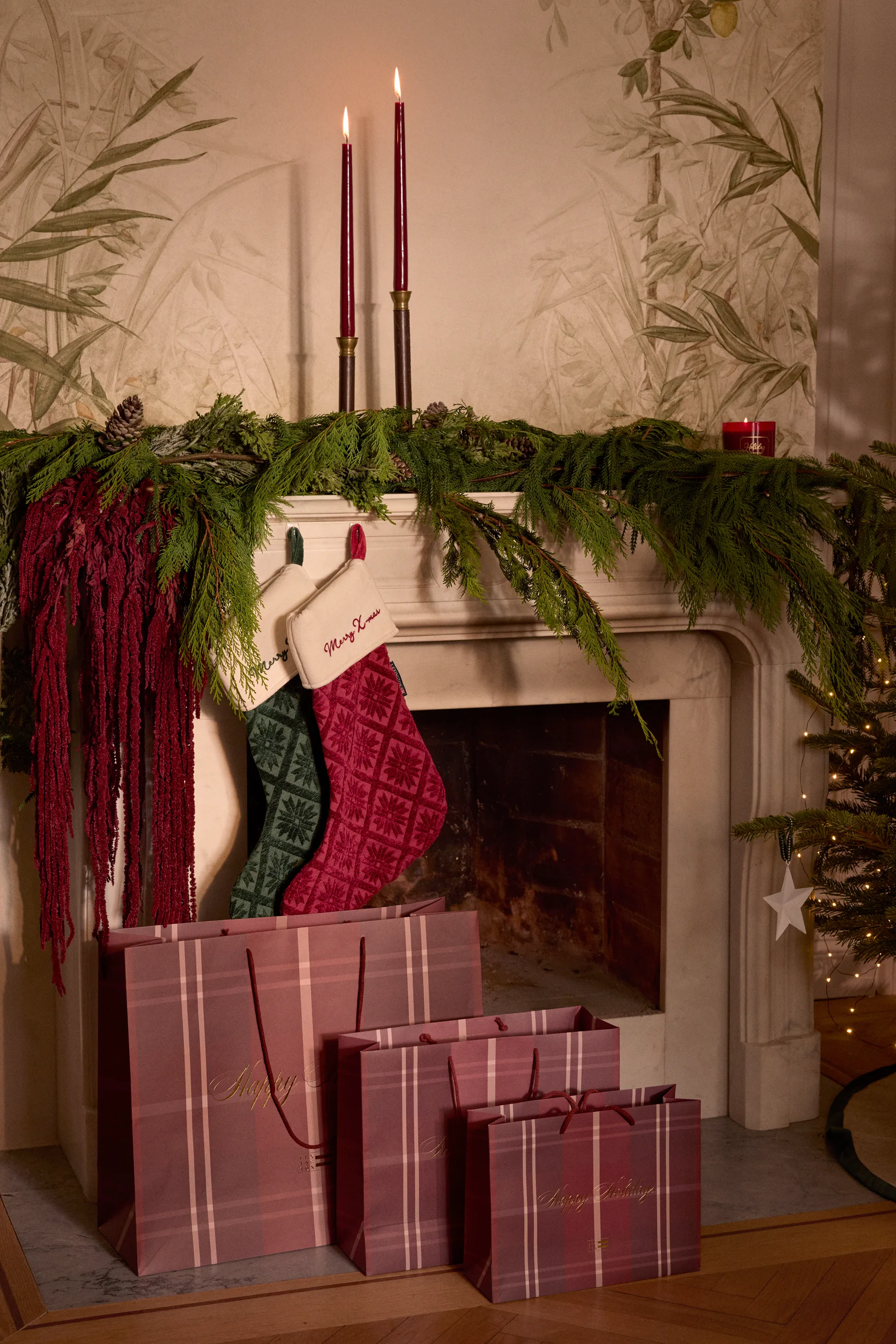 Jacquard ecologische katoen/viscose kerstkous, Red Lexington