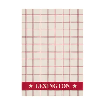 Jacquardgeweven katoenen keukendoek - Red-white, 50x70 cm - Lexington