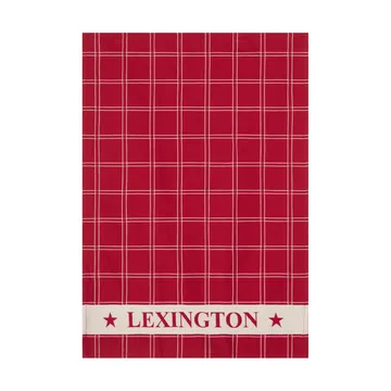 Jacquardgeweven katoenen keukendoek - Red-white, 50x70 cm - Lexington