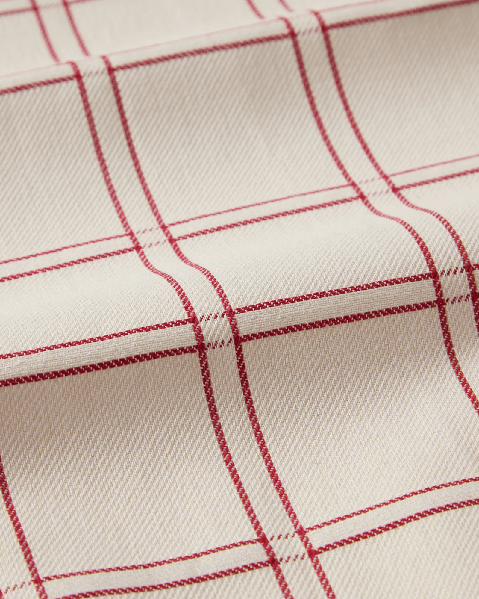 Jacquardgeweven katoenen keukendoek, Red-white, 50x70 cm Lexington