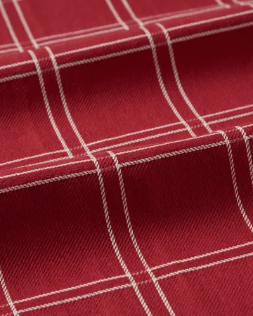 Jacquardgeweven katoenen keukendoek - Red-white, 50x70 cm - Lexington