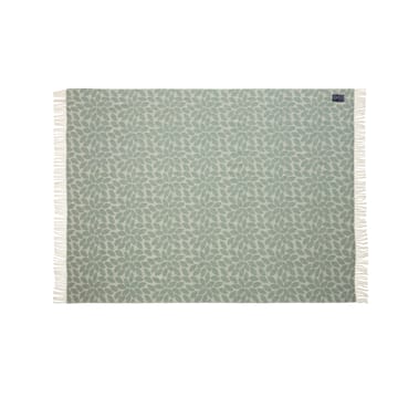 Leaves Recycled Wool Jacquard wollen plaid 130x170 cm - Groen - Lexington