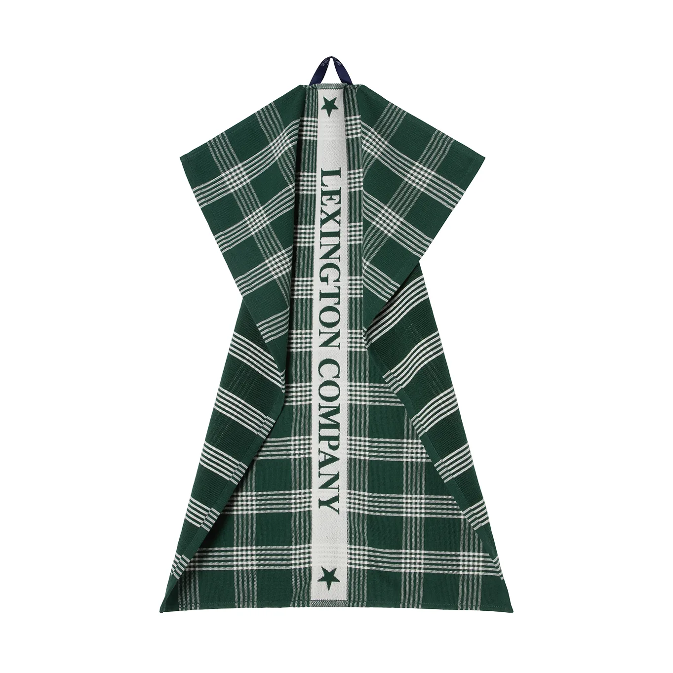 Lexington biologische katoen keukendoek 50x70 cm, Green-white Lexington