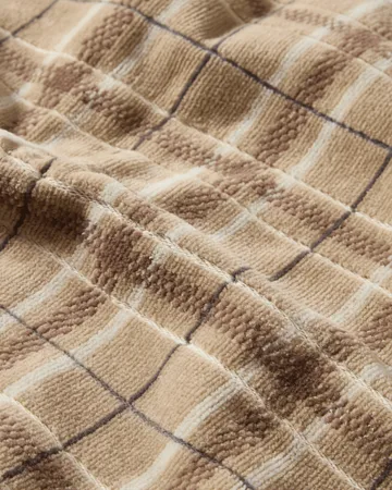 Lexington checked handdoek, set van 2 - Beige-gray - Lexington