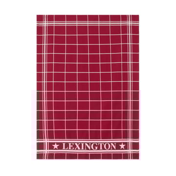 Lexington checked  theedoek 50x70 cm - Rood-wit - Lexington