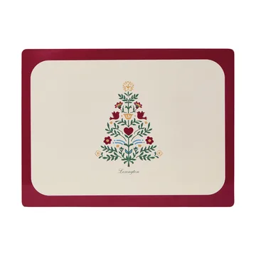 Lexington gelamineerde dubbelzijdige placemat - Red-light beige, 30x40 cm, 2-pack - Lexington