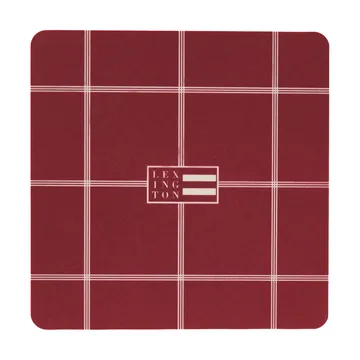Lexington gelamineerde onderzetters - Red-light beige, 9x9 cm, 4-pack - Lexington
