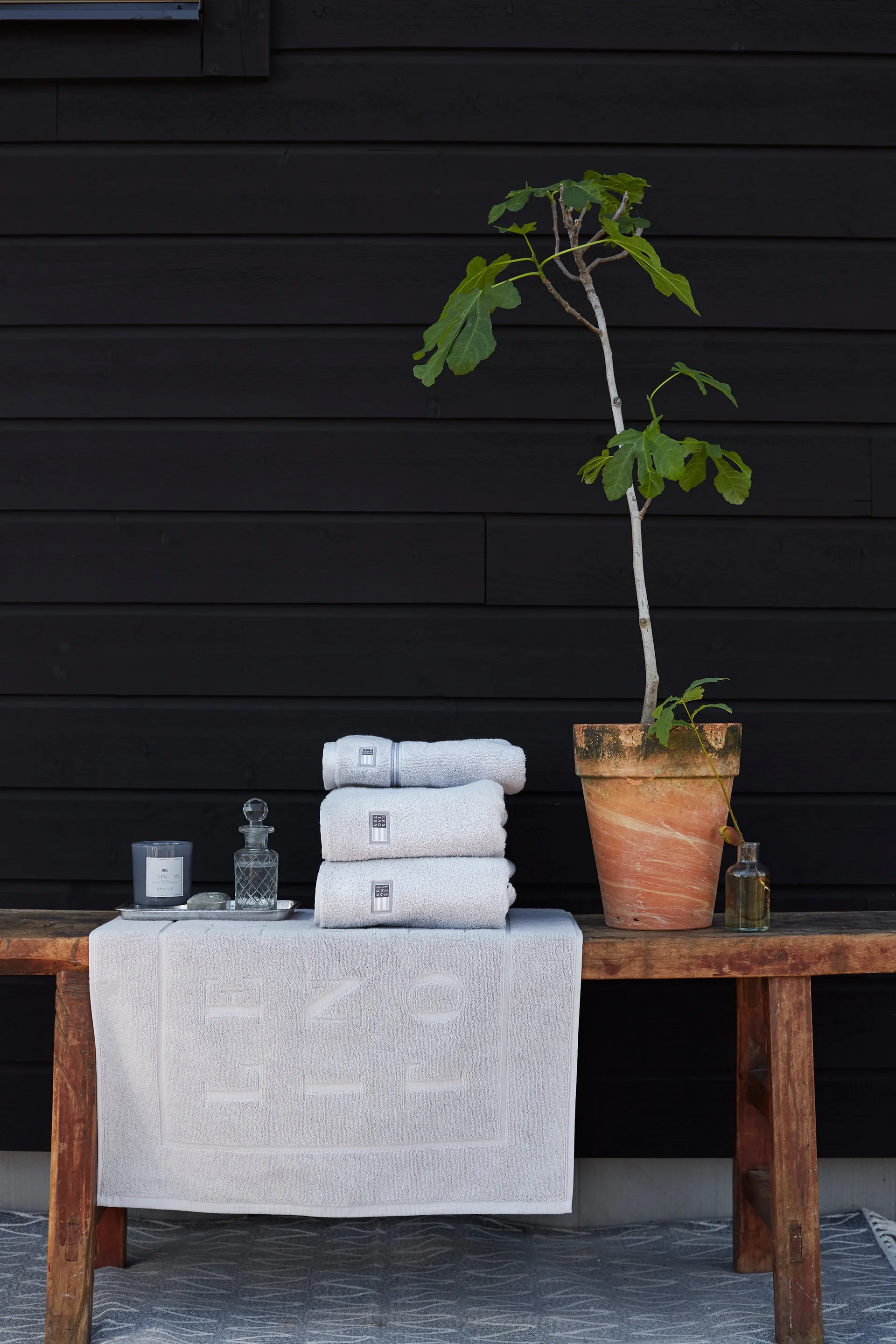 Lexington Hotel badmat 60x90 cm, Lichtgrijs Lexington