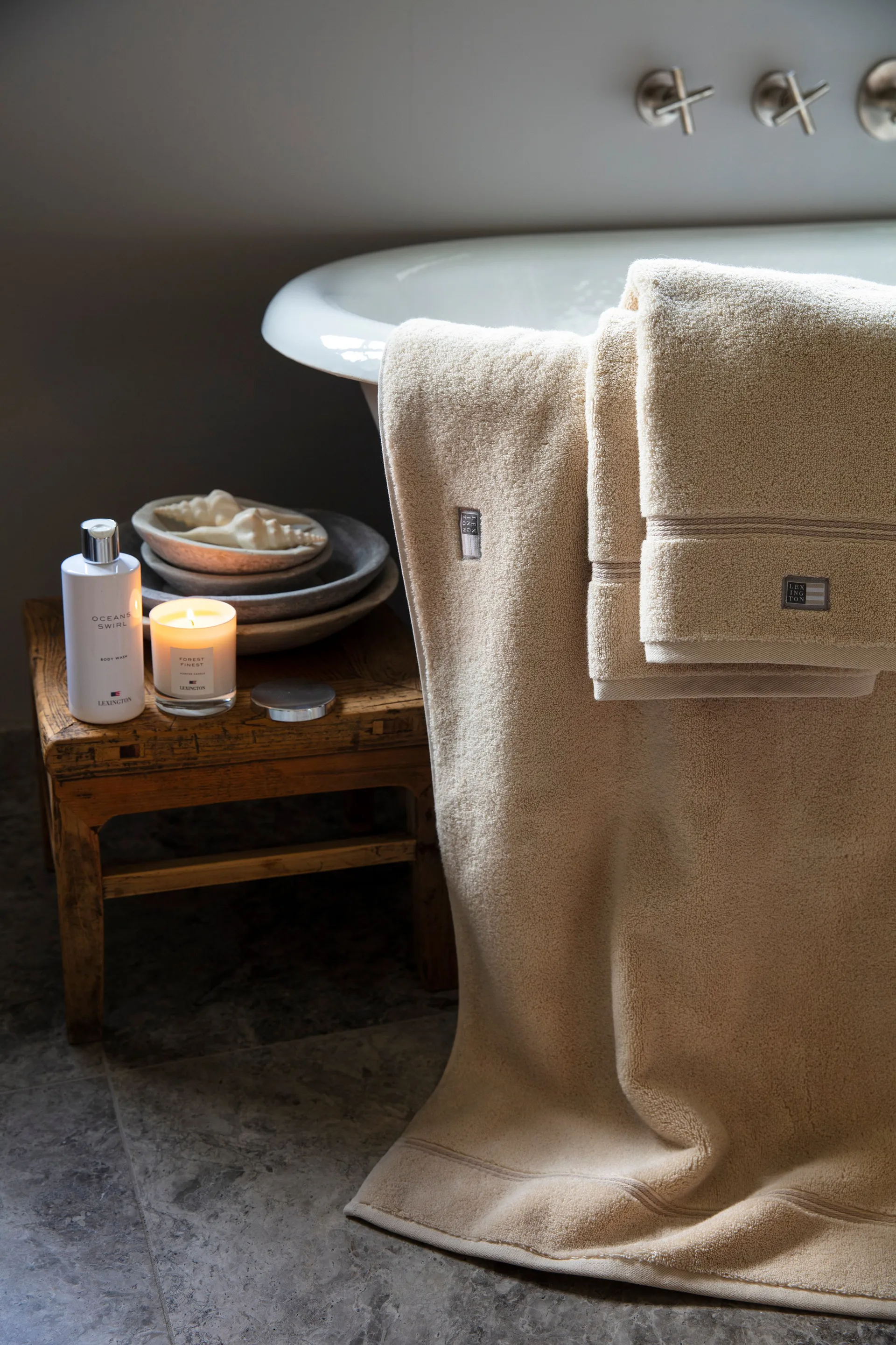 Lexington Hotelhanddoek 50x70 cm, Beige Lexington