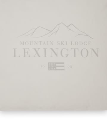 Lexington Printed Cotton Poplin kussensloop 50x60 cm - White-light gray - Lexington