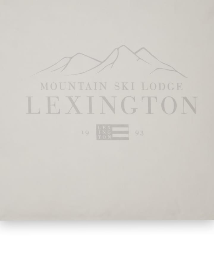 Lexington Printed Cotton Poplin kussensloop 50x60 cm, White-light gray Lexington