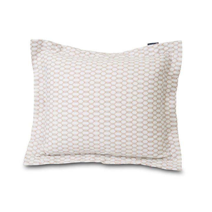 Lexington Printed kussensloop 50x60 cm, White-dark beige Lexington
