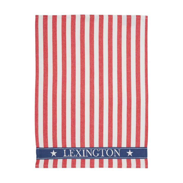 Lexington Striped keukenhanddoek 50x70 cm - Rood - Lexington