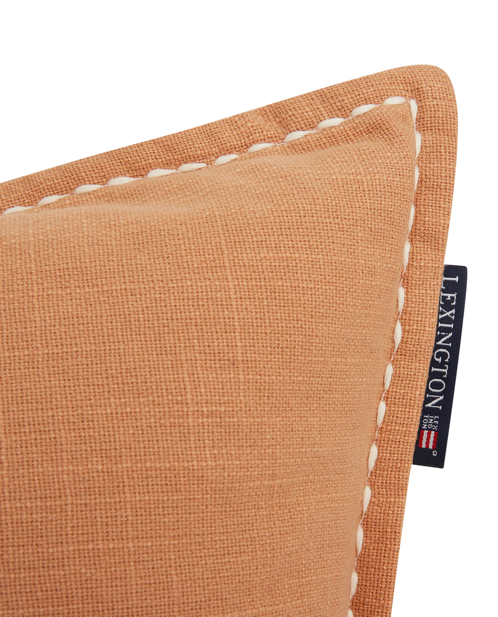 Life's A Beach Embroidered kussenhoes 50x50 cm, Beige-wit Lexington