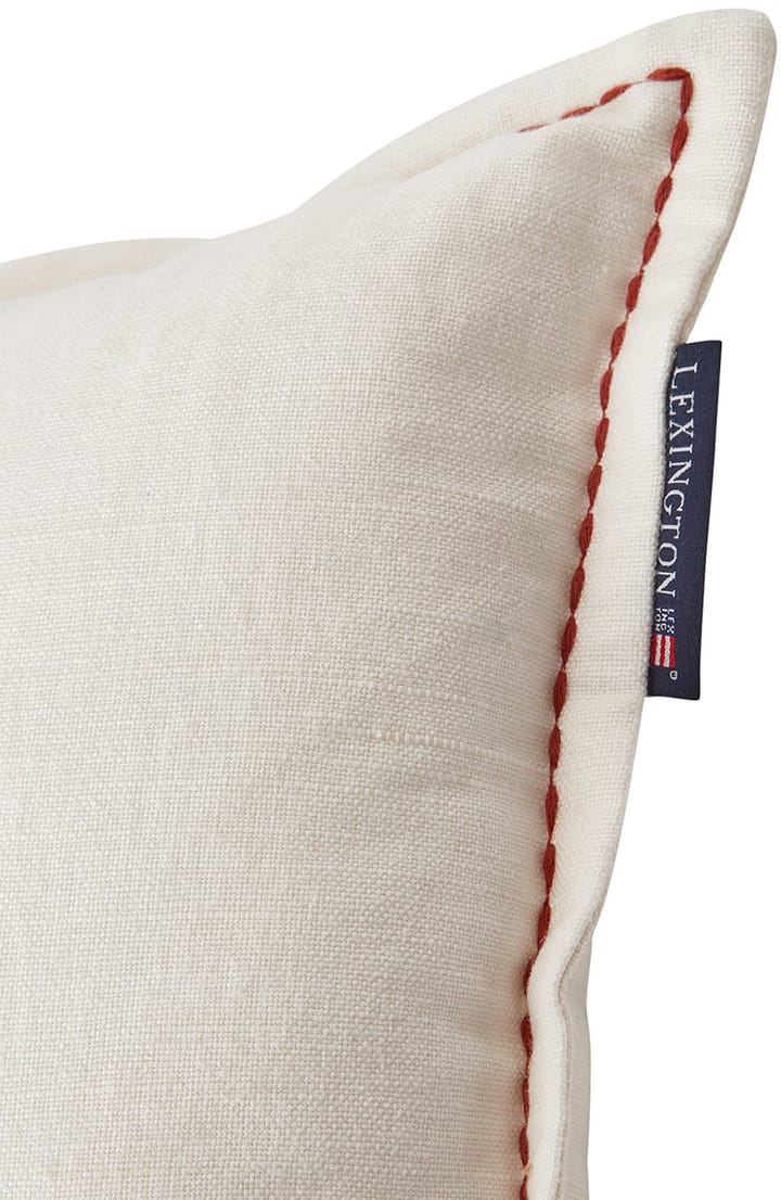 Logo Embroidered by the ocean kussen 30x50 cm, White Lexington