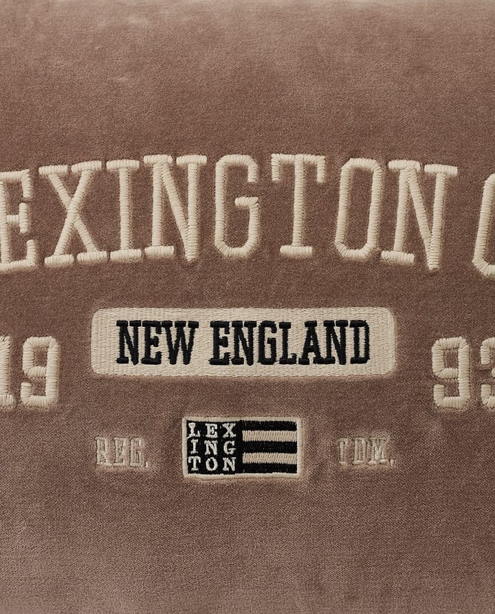 Logo message katoenen kussen 40x60 cm - Walnut - Lexington