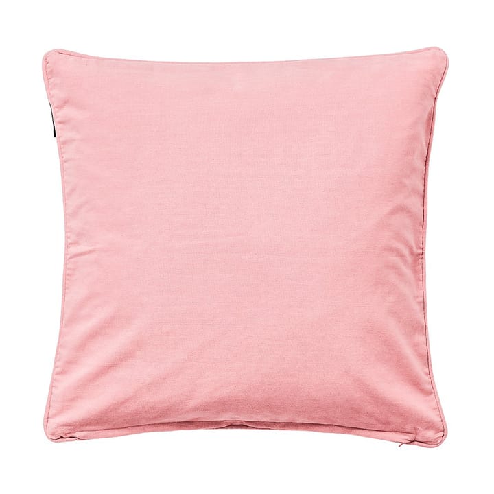 Logo Organic Cotton Canvas kussensloop 50x50 cm, Pink Lexington